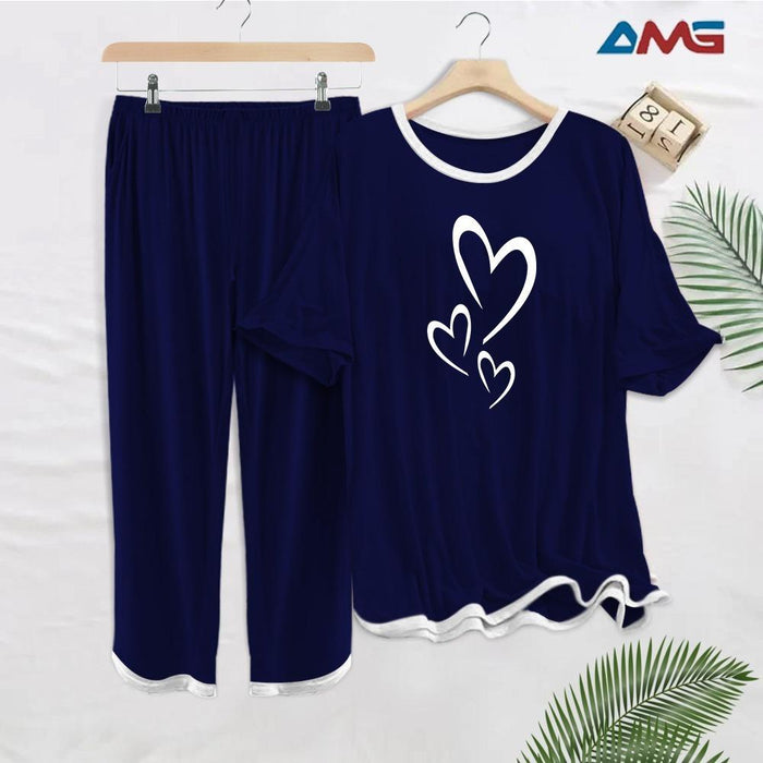 𝟮 𝗣𝗰𝘀 𝗪𝗼𝗺𝗲𝗻'𝘀 𝗦𝘁𝗶𝘁𝗰𝗵𝗲𝗱 𝗣𝗿𝗶𝗻𝘁𝗲𝗱 𝗡𝗶𝗴𝗵𝘁 𝗦𝘂𝗶𝘁