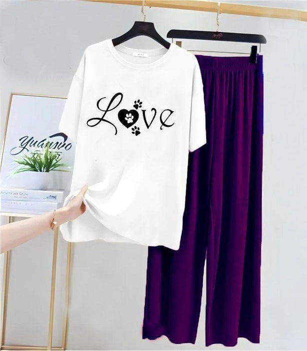 𝟮 𝗣𝗰𝘀 𝗪𝗼𝗺𝗲𝗻'𝘀 𝗦𝘁𝗶𝘁𝗰𝗵𝗲𝗱 𝗖𝗼𝘁𝘁𝗼𝗻 𝗝𝗲𝗿𝘀𝗲𝘆 𝗣𝗿𝗶𝗻𝘁𝗲𝗱 𝗡𝗶𝗴𝗵𝘁 𝗦𝘂𝗶𝘁