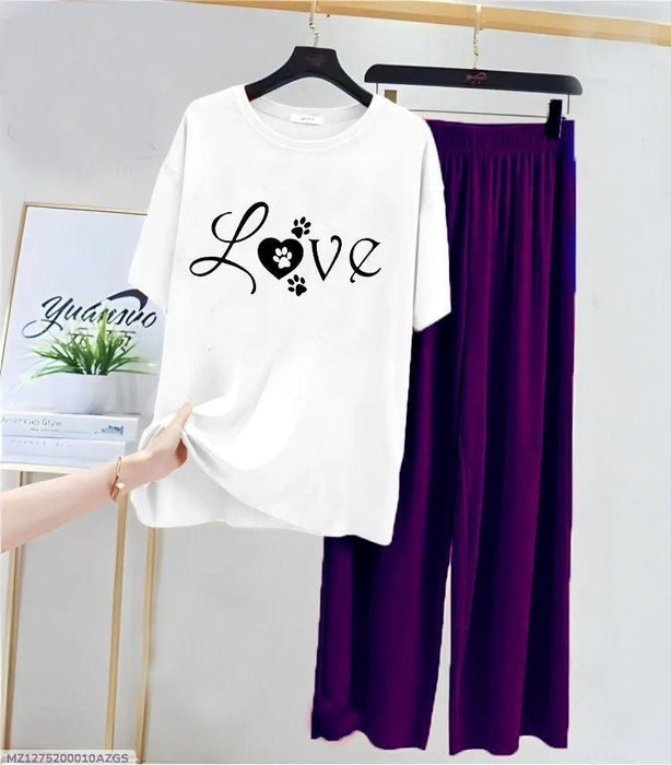 𝟮 𝗣𝗰𝘀 𝗪𝗼𝗺𝗲𝗻'𝘀 𝗦𝘁𝗶𝘁𝗰𝗵𝗲𝗱 𝗖𝗼𝘁𝘁𝗼𝗻 𝗝𝗲𝗿𝘀𝗲𝘆 𝗣𝗿𝗶𝗻𝘁𝗲𝗱 𝗡𝗶𝗴𝗵𝘁 𝗦𝘂𝗶𝘁