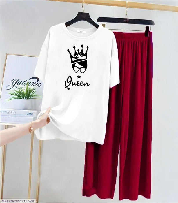 𝟮 𝗣𝗰𝘀 𝗪𝗼𝗺𝗲𝗻'𝘀 𝗦𝘁𝗶𝘁𝗰𝗵𝗲𝗱 𝗖𝗼𝘁𝘁𝗼𝗻 𝗝𝗲𝗿𝘀𝗲𝘆 𝗣𝗿𝗶𝗻𝘁𝗲𝗱 𝗡𝗶𝗴𝗵𝘁 𝗦𝘂𝗶𝘁